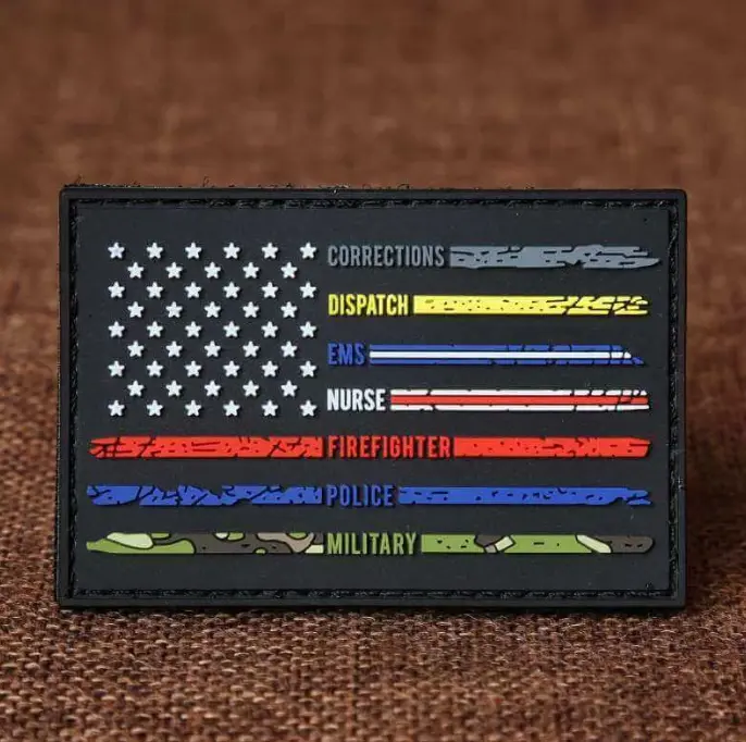 custom PVC patches for outdoor gear and tactical equipment