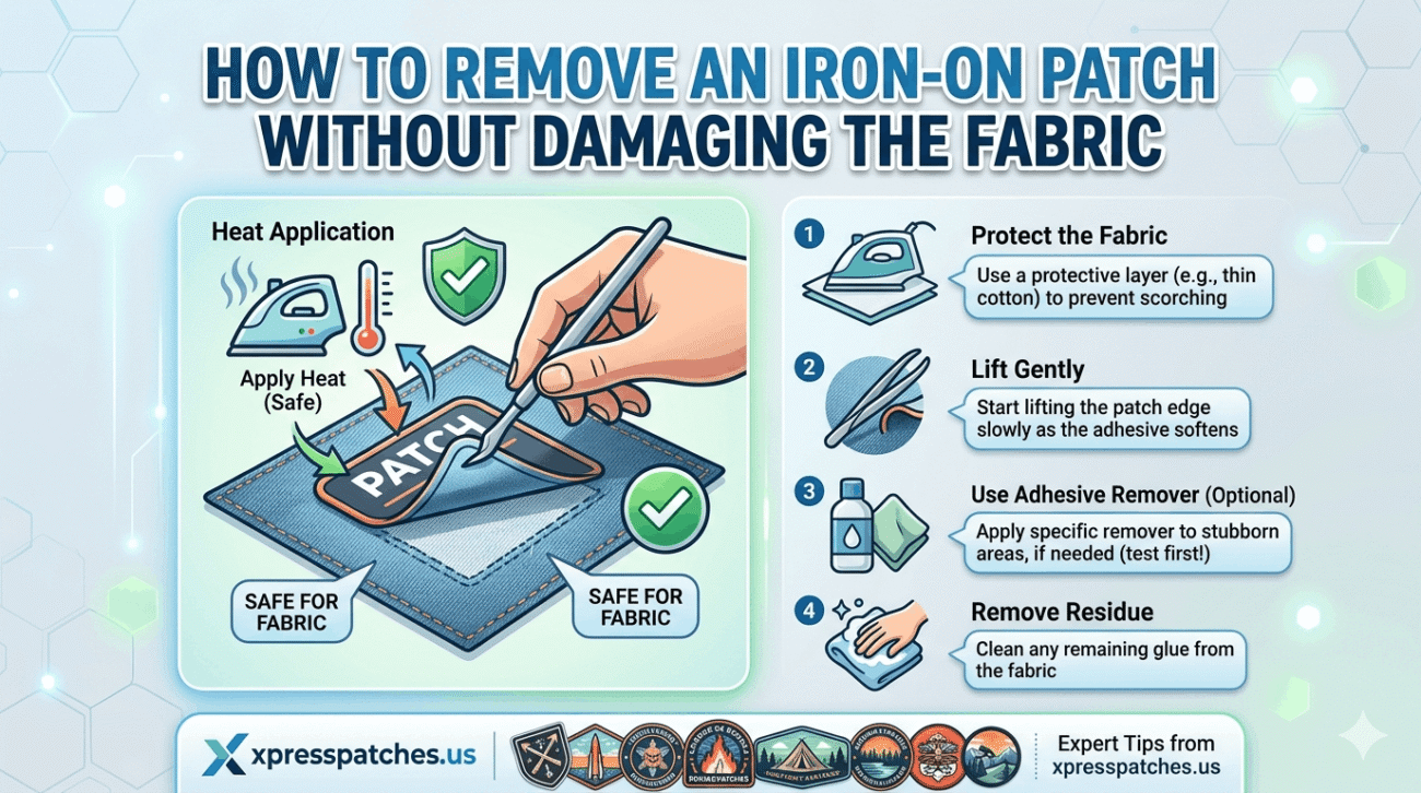 How to Remove an Iron-On Patch Without Damaging the Fabric