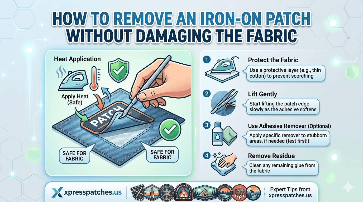 How to Remove an Iron-On Patch Without Damaging the Fabric