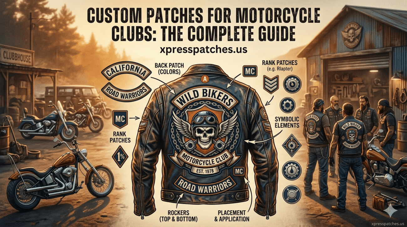 Custom Patches for Motorcycle Clubs: The Complete Guide